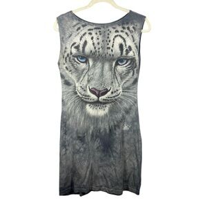 Smith & Smith New York City Snow Leopard Mini Dress Small